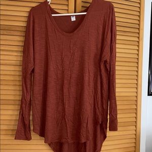 Oversized Tunic length slub knit luxe long sleeve